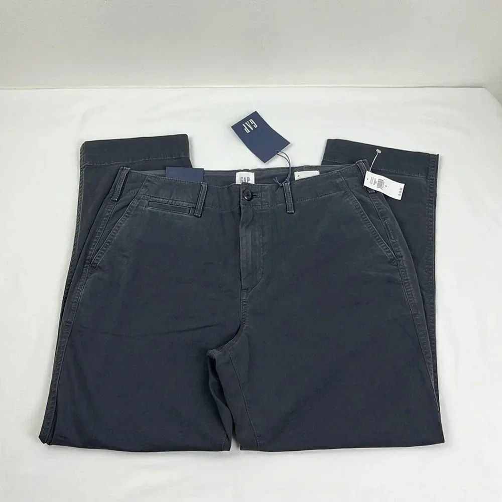 Gap‎ New Women’s 8 High Rise Straight Khaki Ankle Pant - Picture 2 of 10